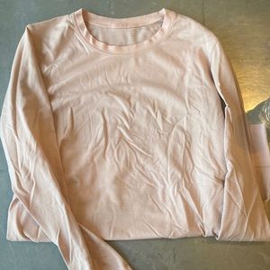 Lululemon Run Swiftly long sleeved pink shirt